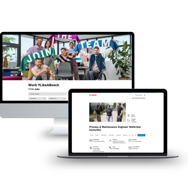 Bosch career site and job ad built by for suxess