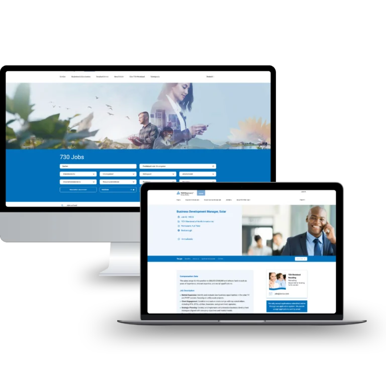 TÜV Rheinland career site built by for suxess